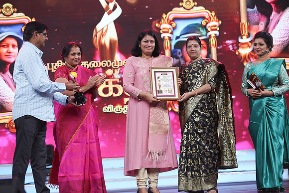 Sakthi award from Puthiya Thalaimurai TV group.