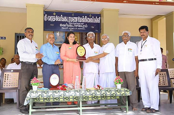Felecitation by Sri.V.V.H.S.School,Venkatachalapuram,Theni